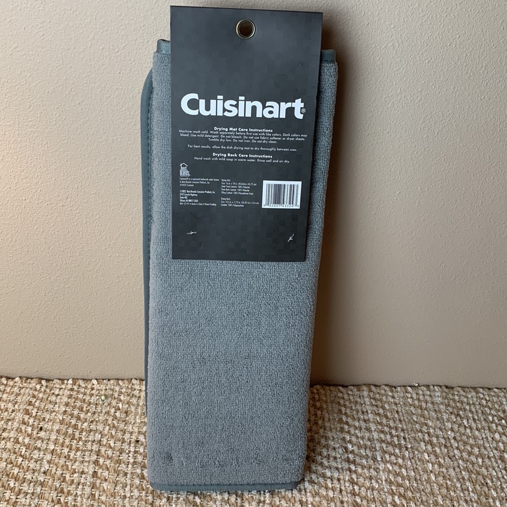 NWT Dish Drying Mat With Rack For Kitchen Counter Cuisinart - Picture 3 of 4